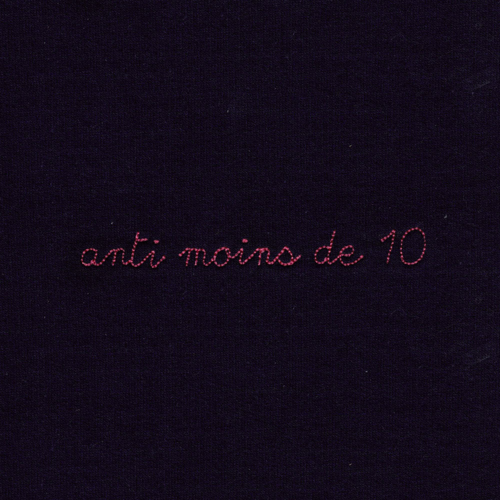 Tshirt - Anti moins de 10 (Brodé)