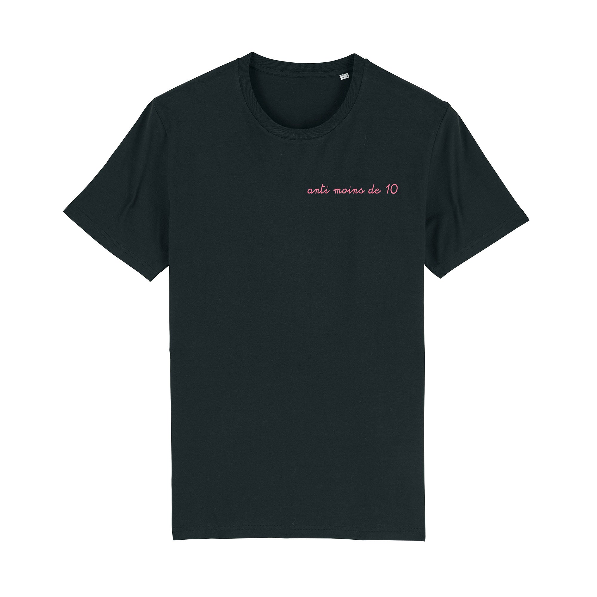 Tshirt - Anti moins de 10 (Brodé)