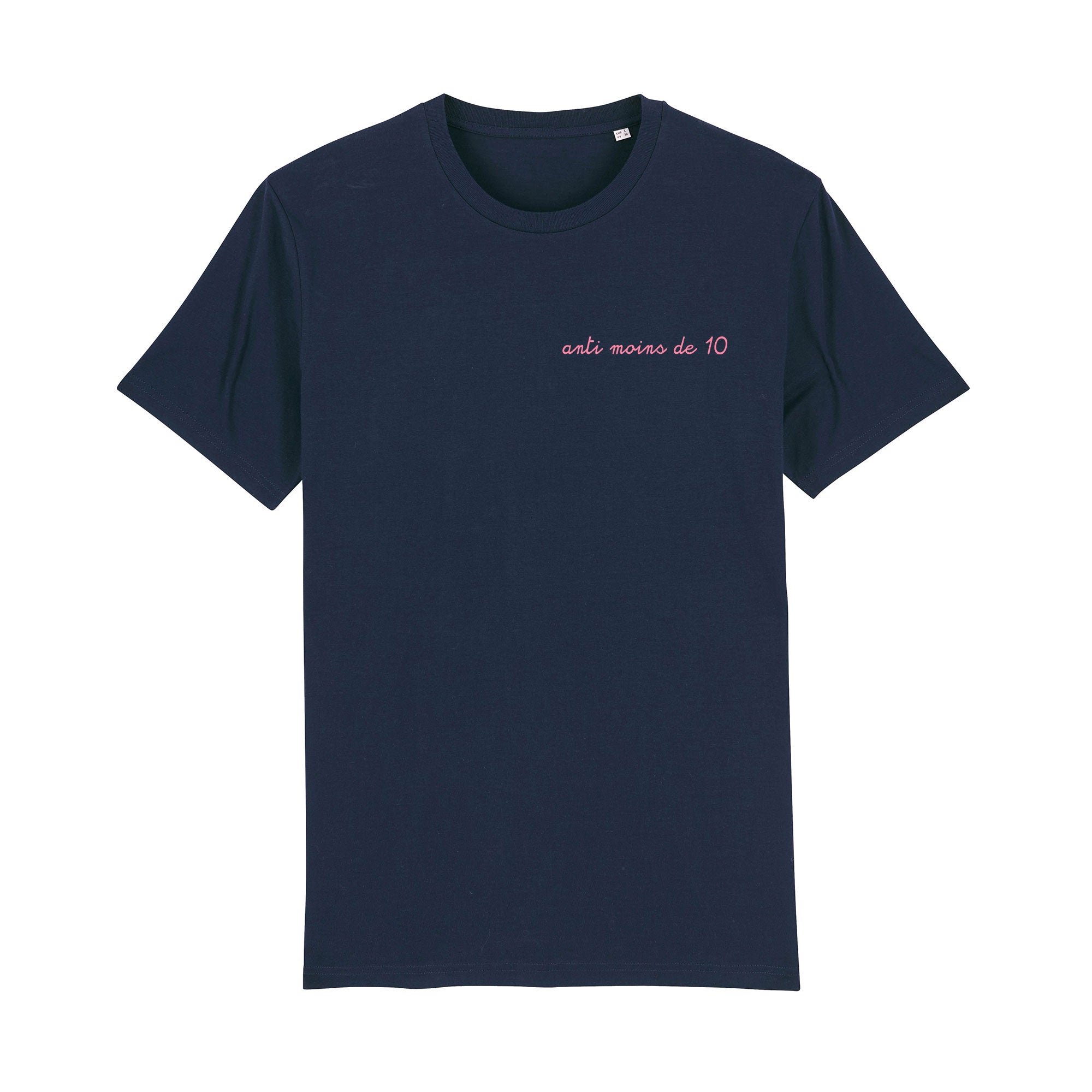 Tshirt - Anti moins de 10 (Brodé)