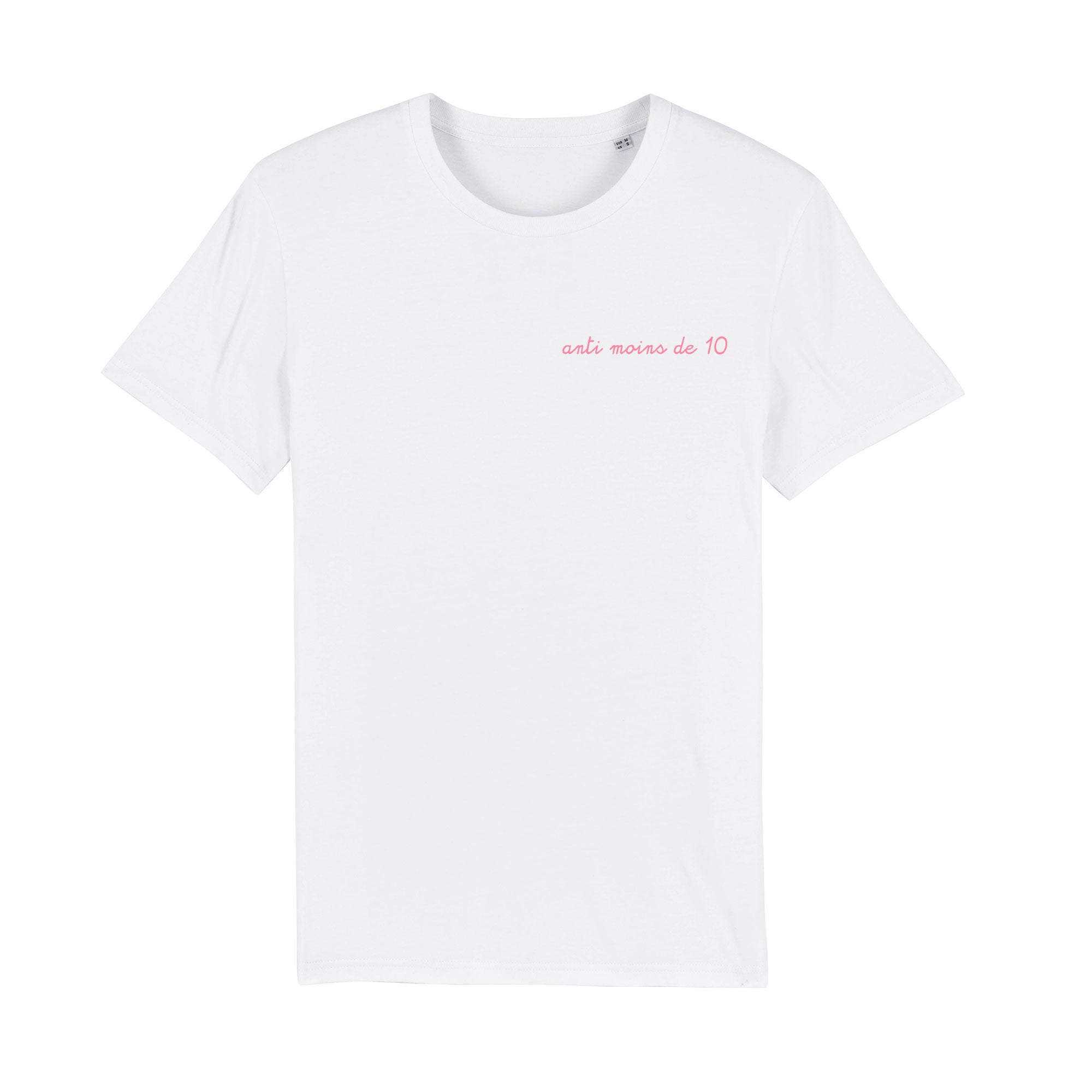 Tshirt - Anti moins de 10 (Brodé)