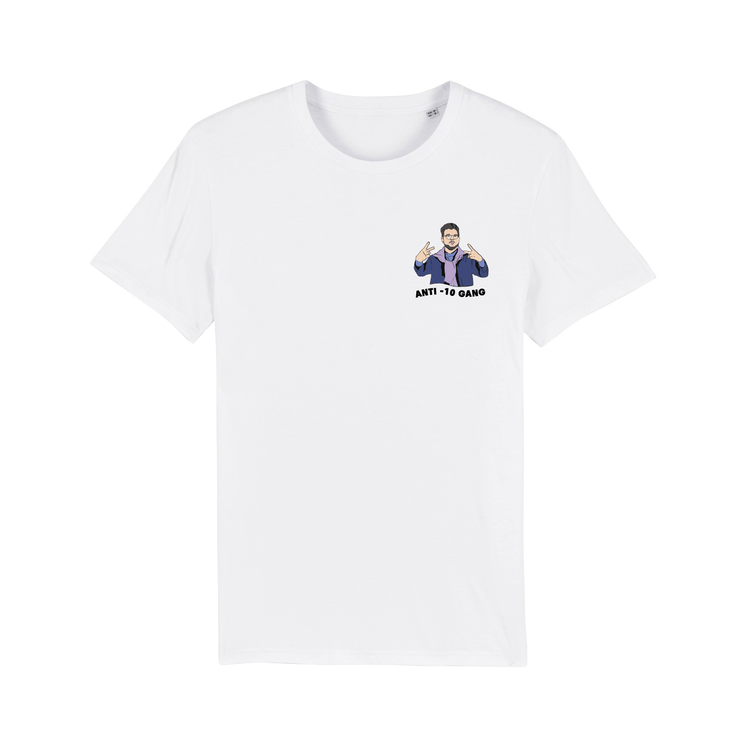 Tshirt - Anti moins de 10 gang